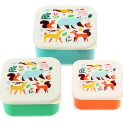 Rex Lancheiras|Lancheiras > Conjunto 3 Caixas Lanche - Woodland