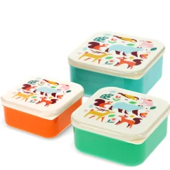 Rex Lancheiras|Lancheiras > Conjunto 3 Caixas Lanche - Woodland