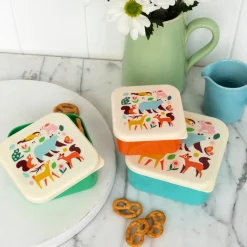Rex Lancheiras|Lancheiras > Conjunto 3 Caixas Lanche - Woodland