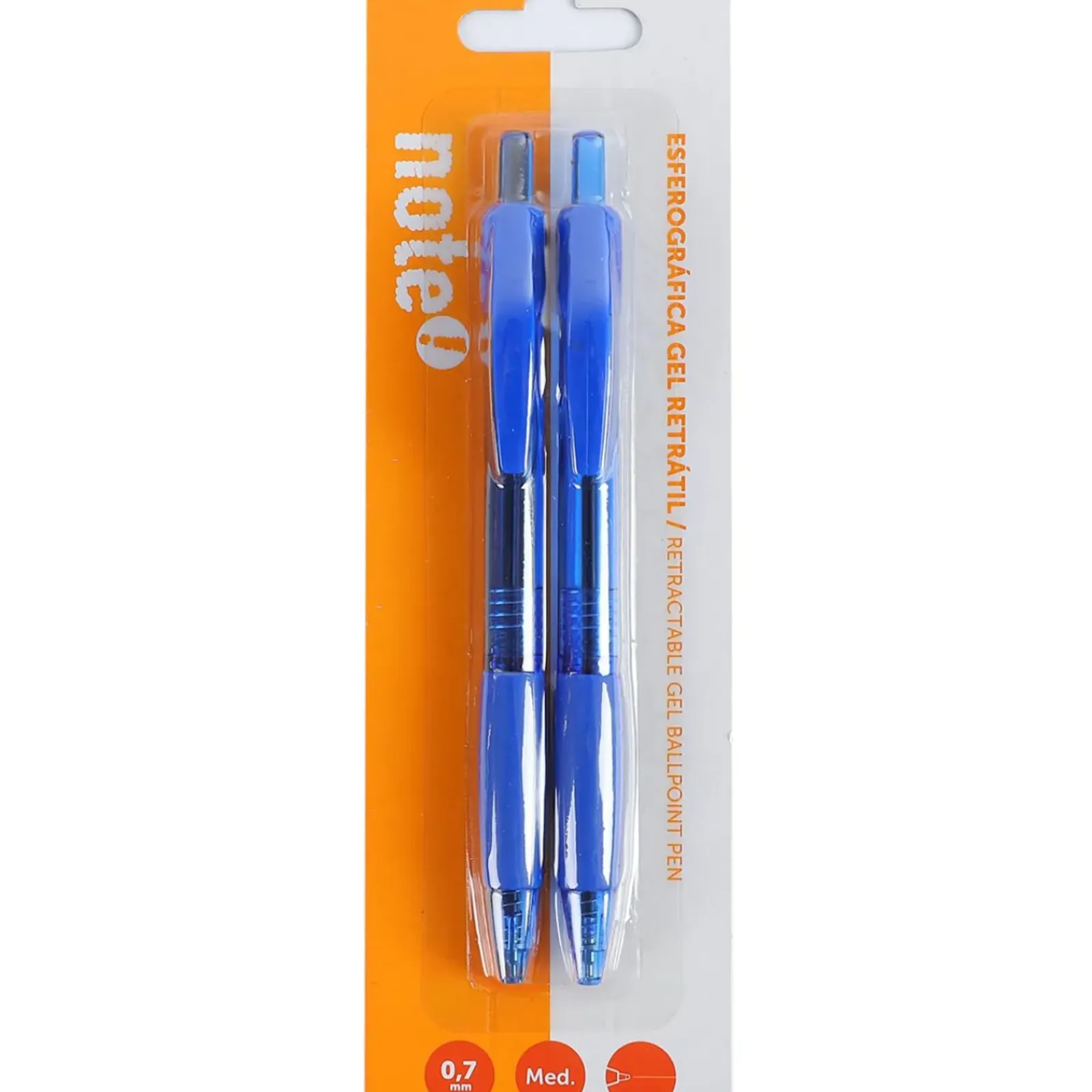 Note! Canetas E Esferográficas|Escrita > Conjunto 2 Canetas Esferográfica Retrátil 0,7mm Azul