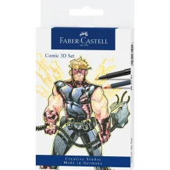 Sale Faber Castell Conjunto Comic 3D (Lápis + 5 Marcadores + 3 Lápis de Cor + Afia + Borracha)