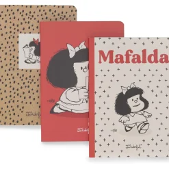 Clearance Mr Wonderfull Conjunto De 3 Cadernos A6 - Mafalda