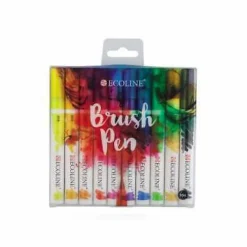 Outlet Ecoline Conjunto de 10 Marcadores Tinta Solúvel em Àgua Multicores