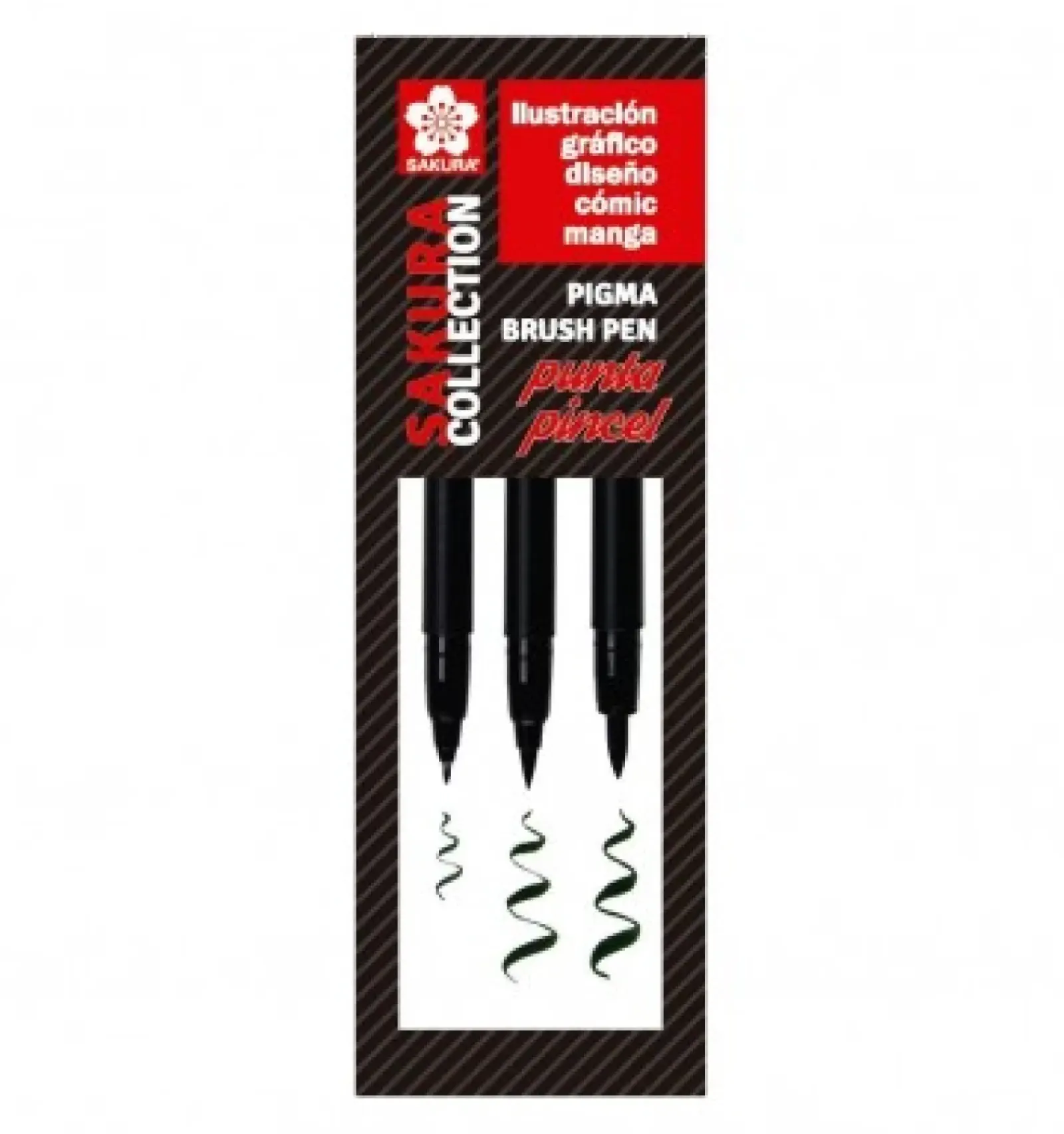 Sakura Brush Pen > Conjunto de 3 Marcadores