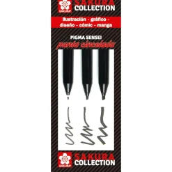 Sakura Brush Pen > Conjunto de 3 Marcadores Pigma Sensei