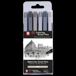 Sakura Brush Pen > Conjunto de 6 Marcadores Koi Coloring Brush