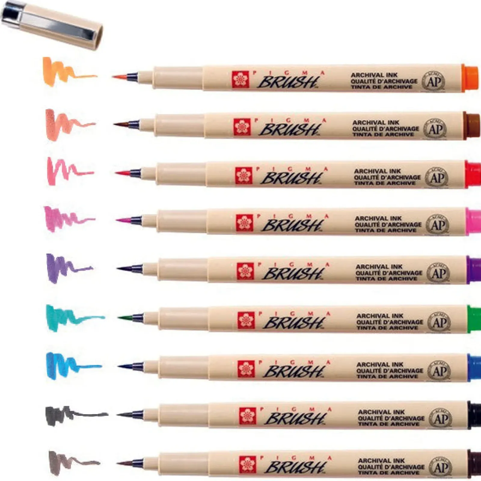 Online Sakura Conjunto de 9 Marcadores Pigma Brush