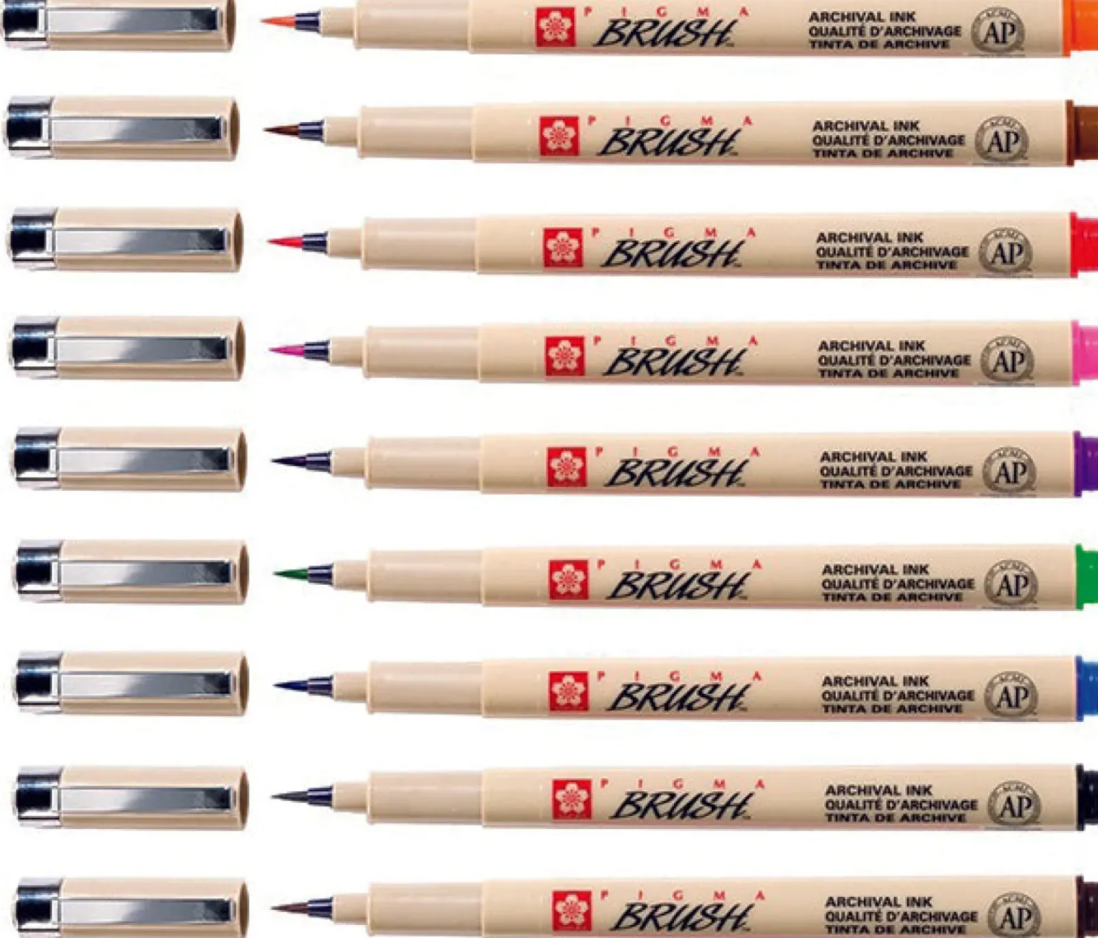 Online Sakura Conjunto de 9 Marcadores Pigma Brush