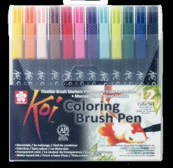 Outlet Sakura Conjunto de 12 Marcadores Koi Coloring Brush