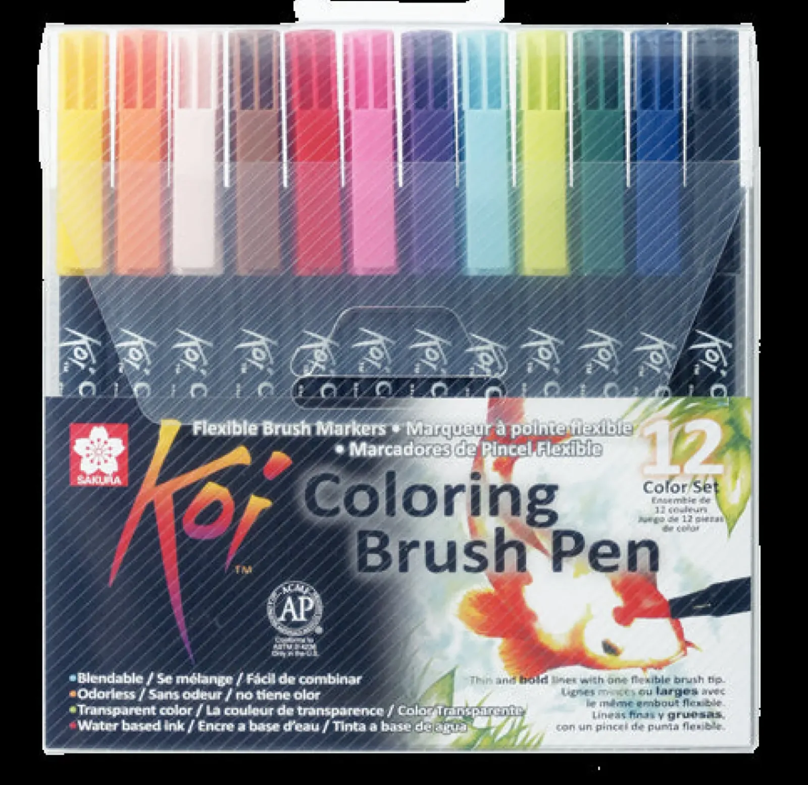 Outlet Sakura Conjunto de 12 Marcadores Koi Coloring Brush