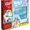Bluey Telas E Cavaletes > Conjunto Didático Artes 8 Marcadores + 5 Carimbos + Cola