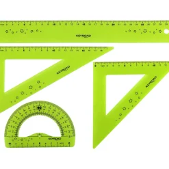 Sale Note! Conjunto Flex Régua 30cm + Esquadro + Transferidor