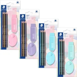 Sale Staedtler Conjunto Lápis HB 3 unidades + Afia + Borracha (artigo sortido)