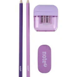 Note! Lápis E Lapiseiras|Escrita > Conjunto Lápis Hd+Borracha+Afia Pastel