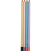 Hot Note! Conjunto 4 Lápis Resina HB Triangular Pastel