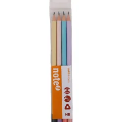 Hot Note! Conjunto 4 Lápis Resina HB Triangular Pastel