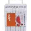 Note! Conjunto 48 Marcadores Ponta Dupla Base Álcool