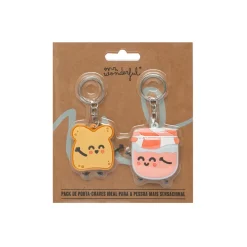 Mr. Wonderful Juvenil > Conjunto 2 Porta-Chaves - Torrada E Doce