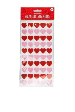 Outlet Gem Conjunto 50 Stickers Corações Glitter