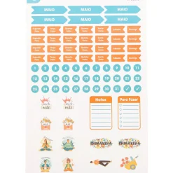 Talia Cadernos De Disco|Etiquetas E Envelopes > Conjunto Stickers 12 Folhas
