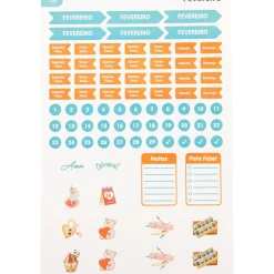 Talia Cadernos De Disco|Etiquetas E Envelopes > Conjunto Stickers 12 Folhas