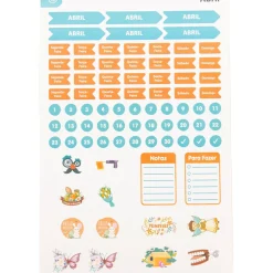 Talia Cadernos De Disco|Etiquetas E Envelopes > Conjunto Stickers 12 Folhas