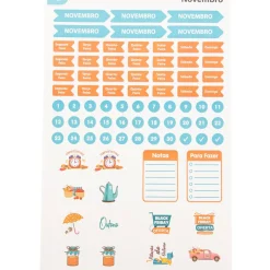 Talia Cadernos De Disco|Etiquetas E Envelopes > Conjunto Stickers 12 Folhas