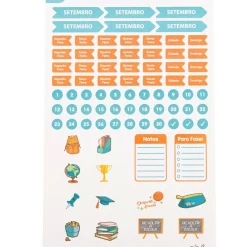 Talia Cadernos De Disco|Etiquetas E Envelopes > Conjunto Stickers 12 Folhas