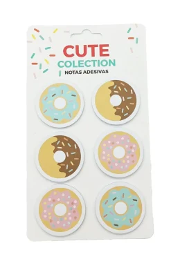 Discount Cuties Conjunto 6 Sticky Notes - Donuts