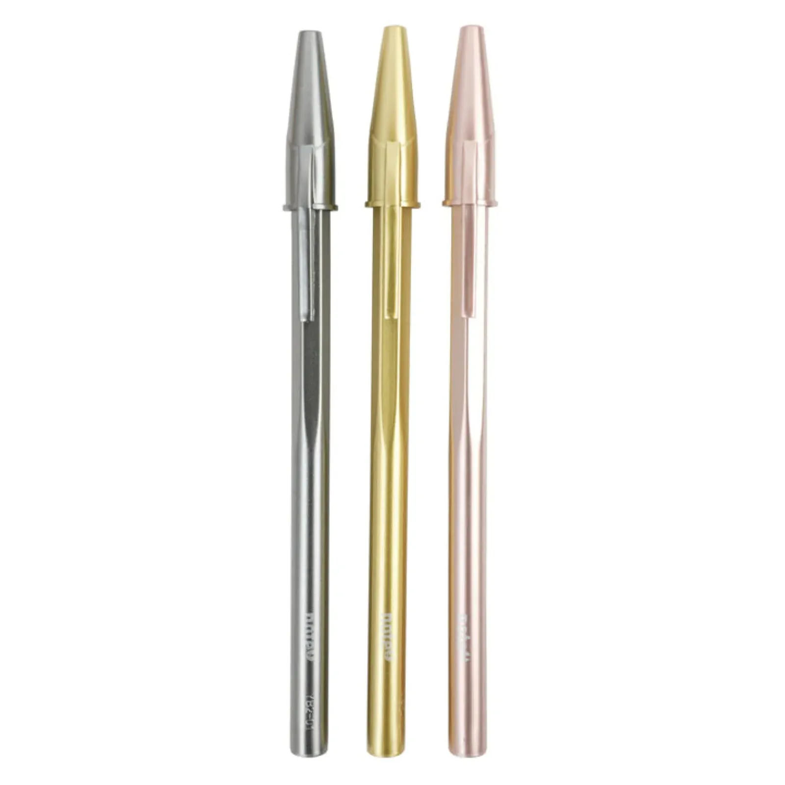 Note! Canetas E Esferográficas|Escrita > Conjunto Unidades 3 Esferográficas Rose Gold Grey