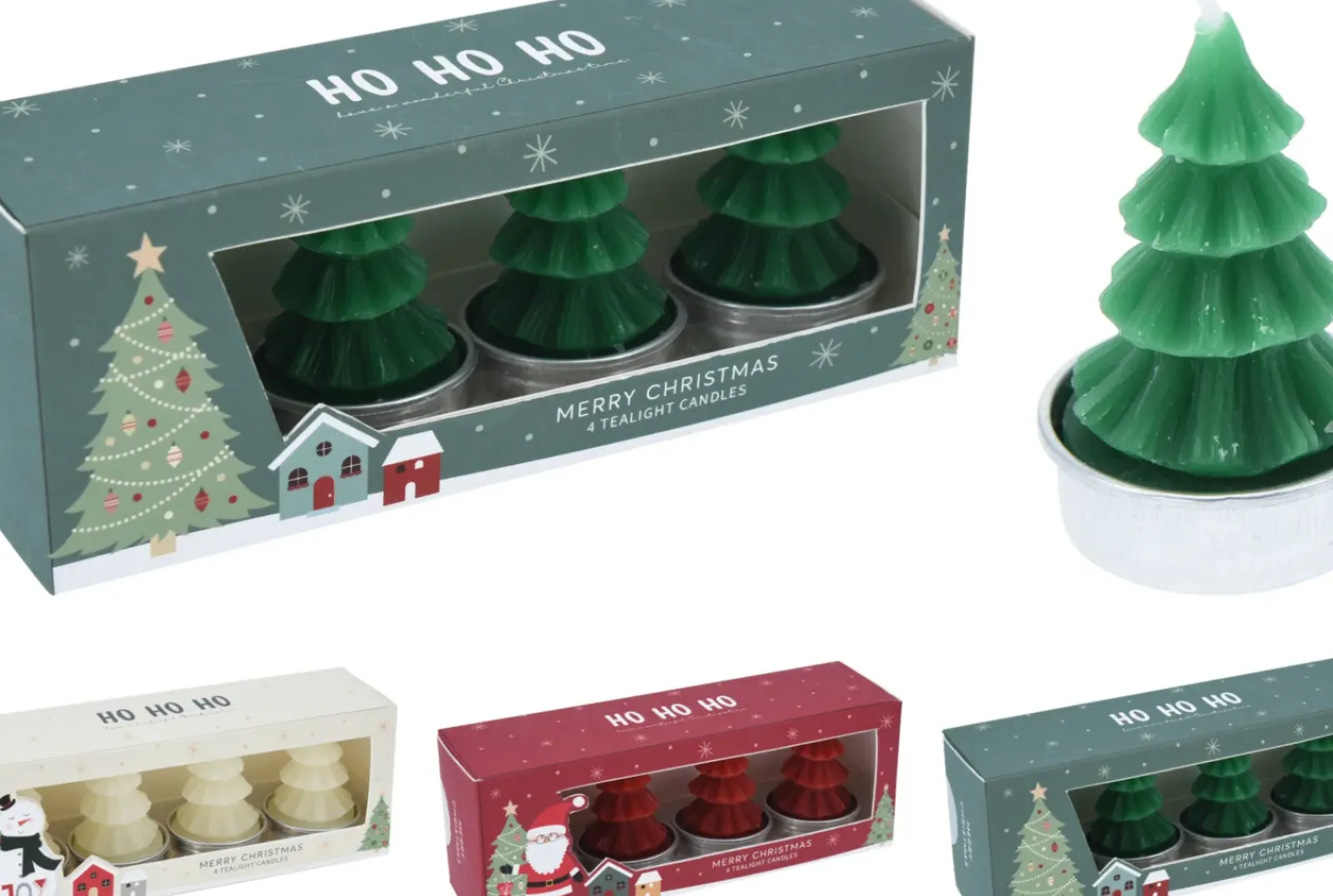 Online Koopman Conjunto 4 Velas Xmas Tree