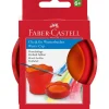 Sale Faber Castell Copo Lava Pincéis Vermelho
