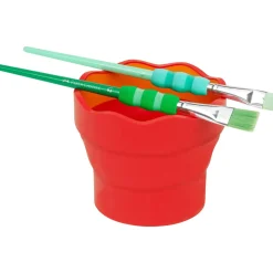 Sale Faber Castell Copo Lava Pincéis Vermelho