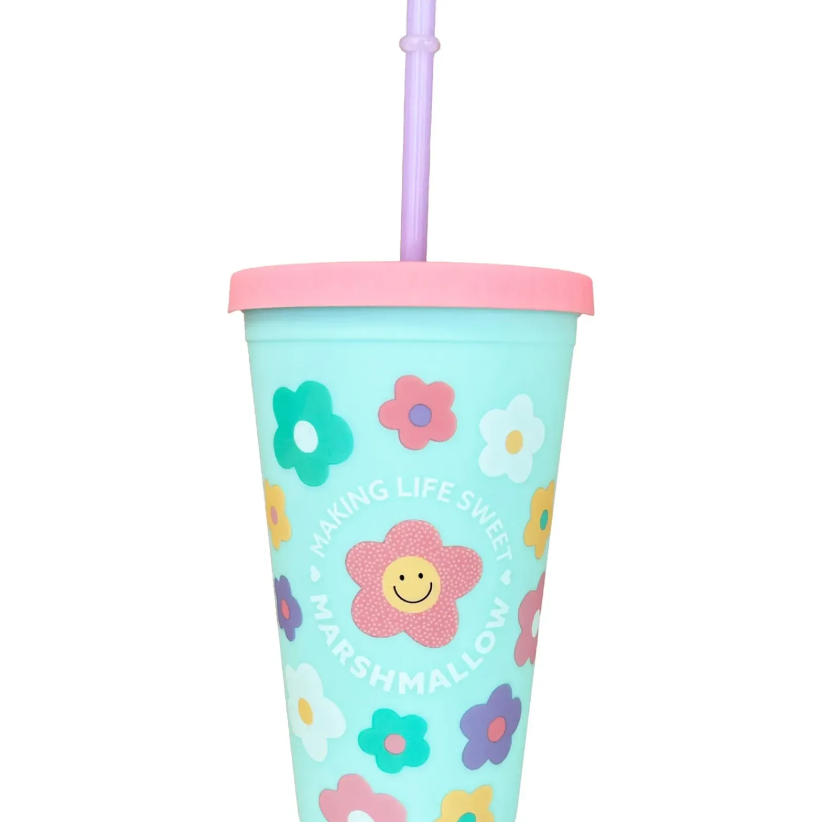 Marshmallow Juvenil > Copo Plástico Palhinha 450ml
