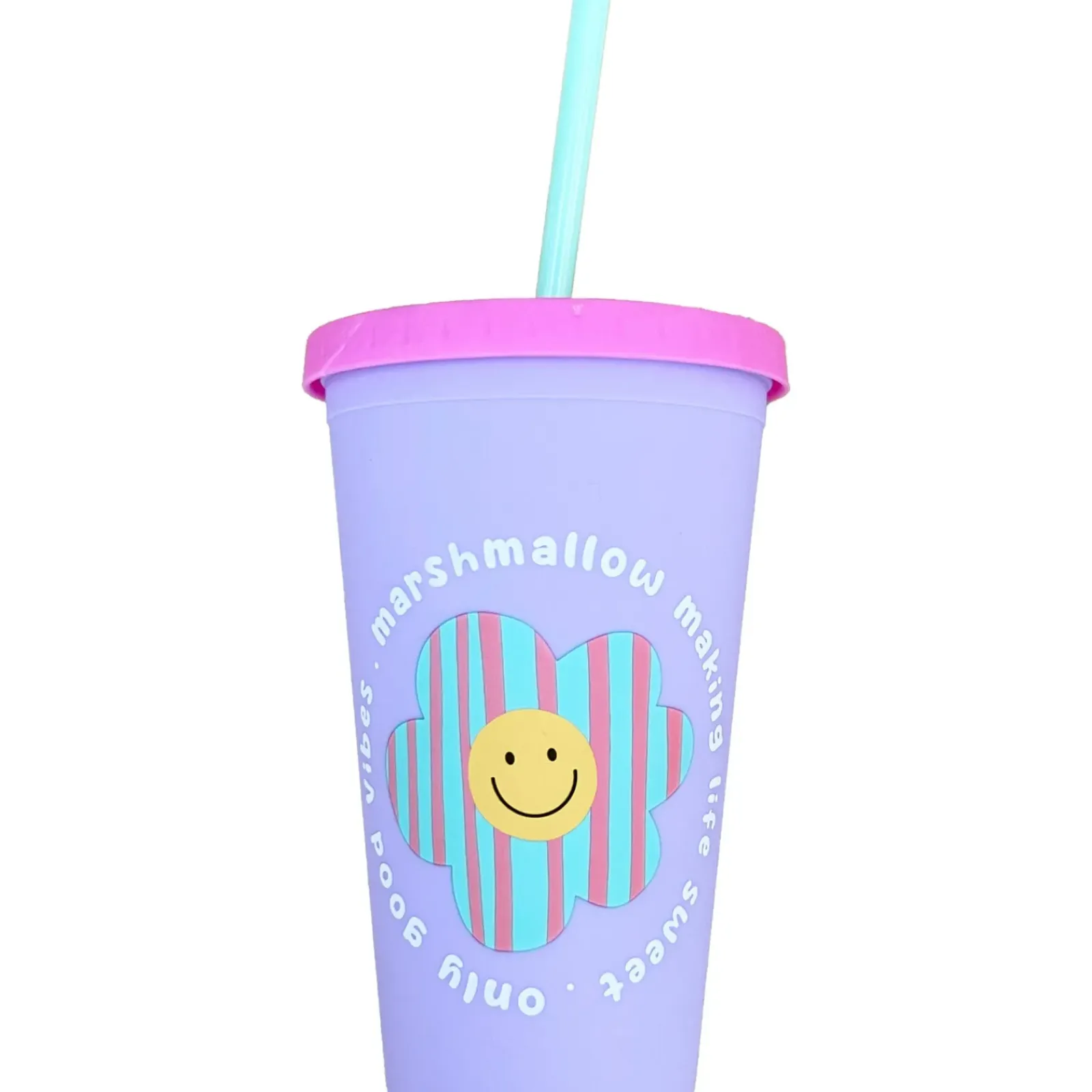 Marshmallow Juvenil > Copo Plástico Palhinha 450ml