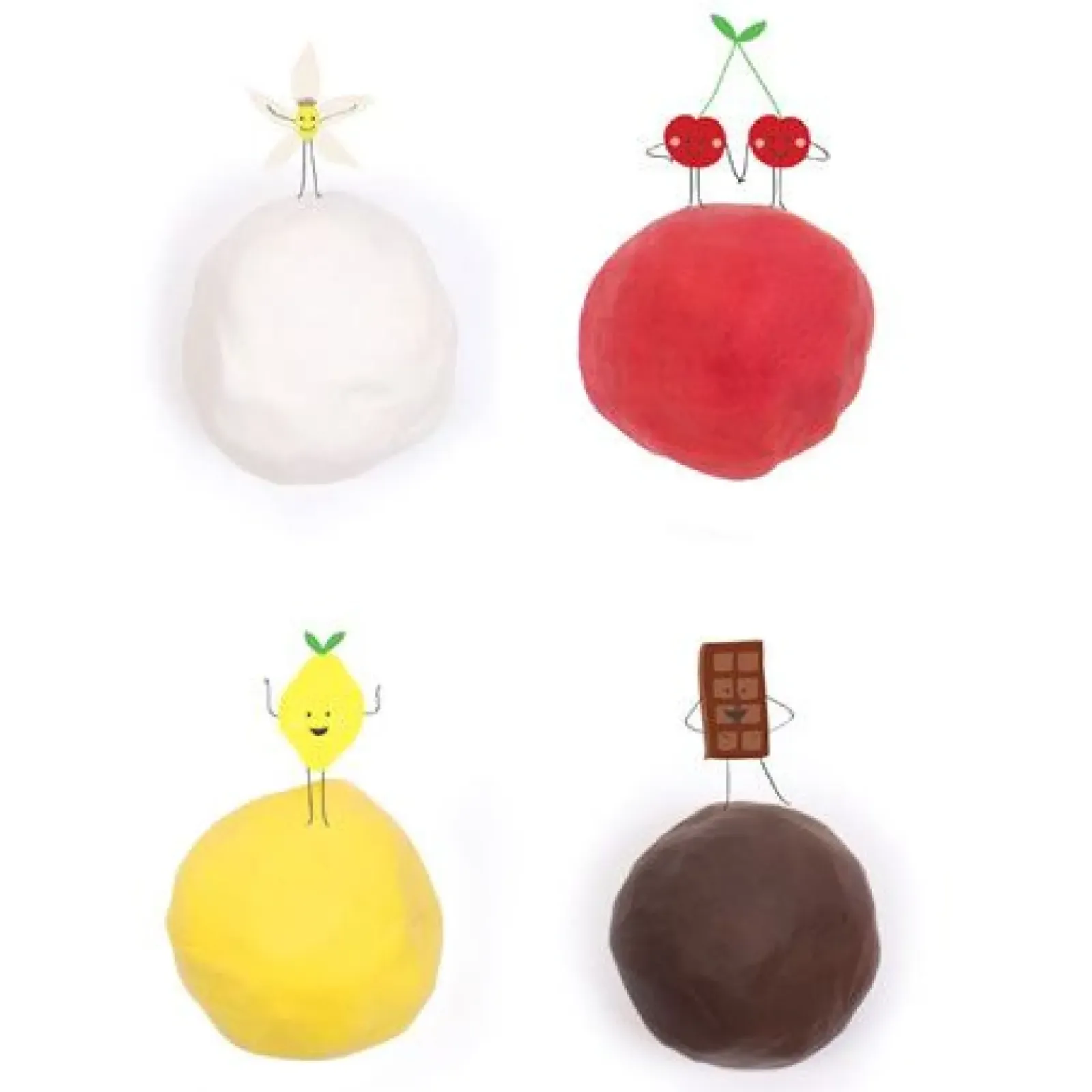 Online Sigtoys Cupcakes - 4 Potes Frutas + Acessórios