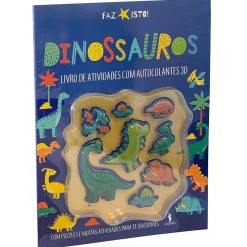 Outlet Dom Quixote Dinossauros - Livro de Atividades com Autocolantes 3D