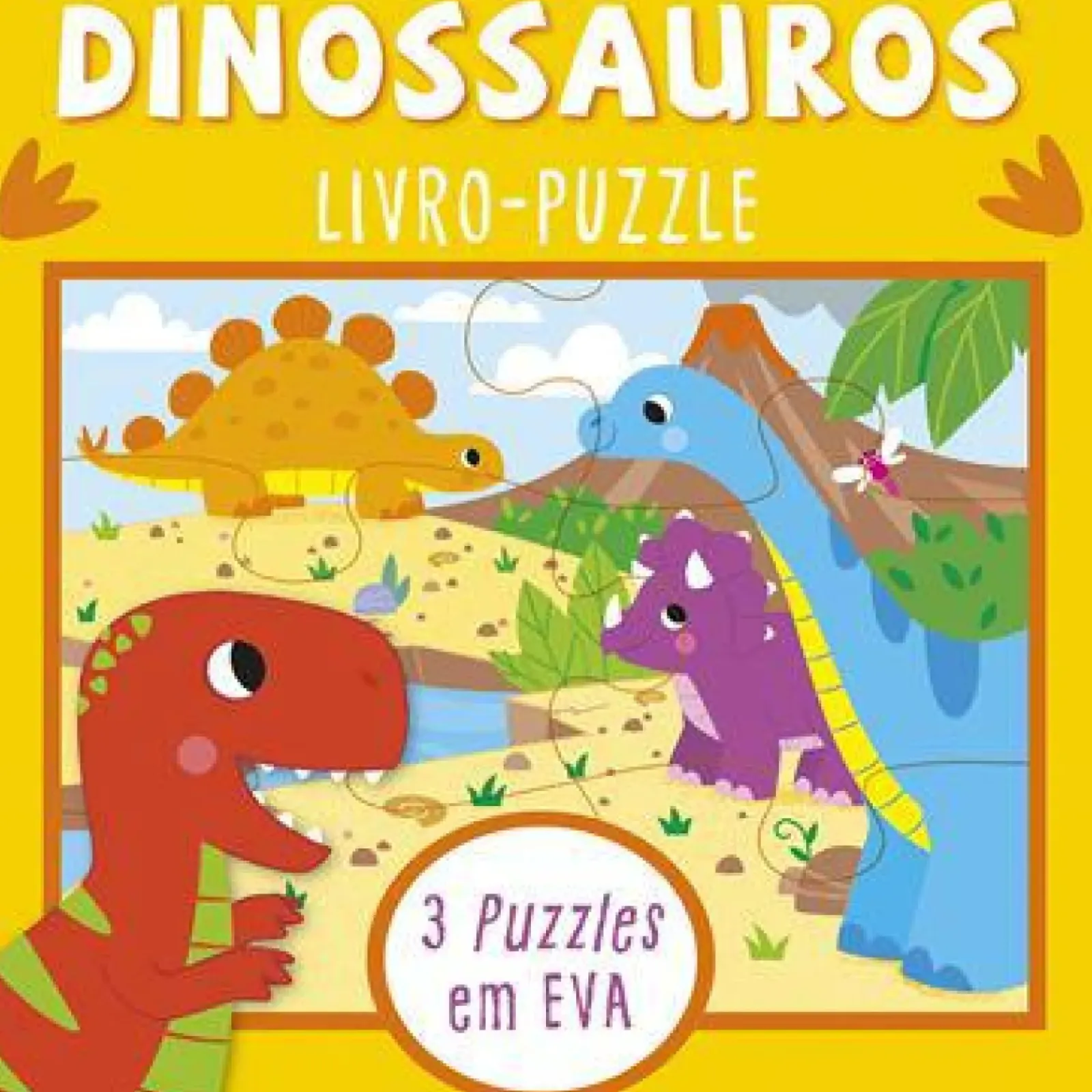 Porto Editora Atividades|Puzzles > Dinossauros - Livro-puzzle em EVA