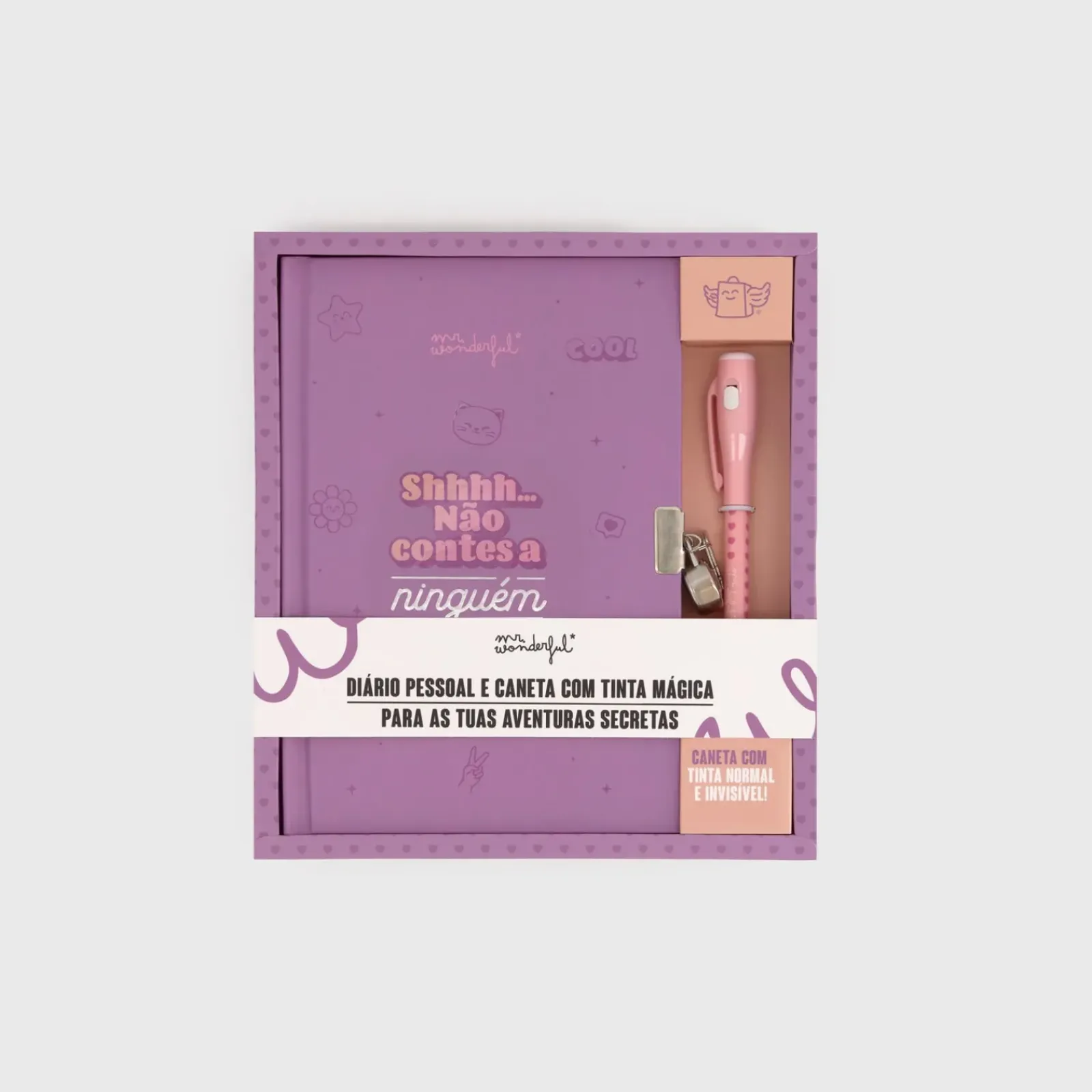 Clearance Mr. Wonderful Diário E Caneta - Shhh... Não Contes