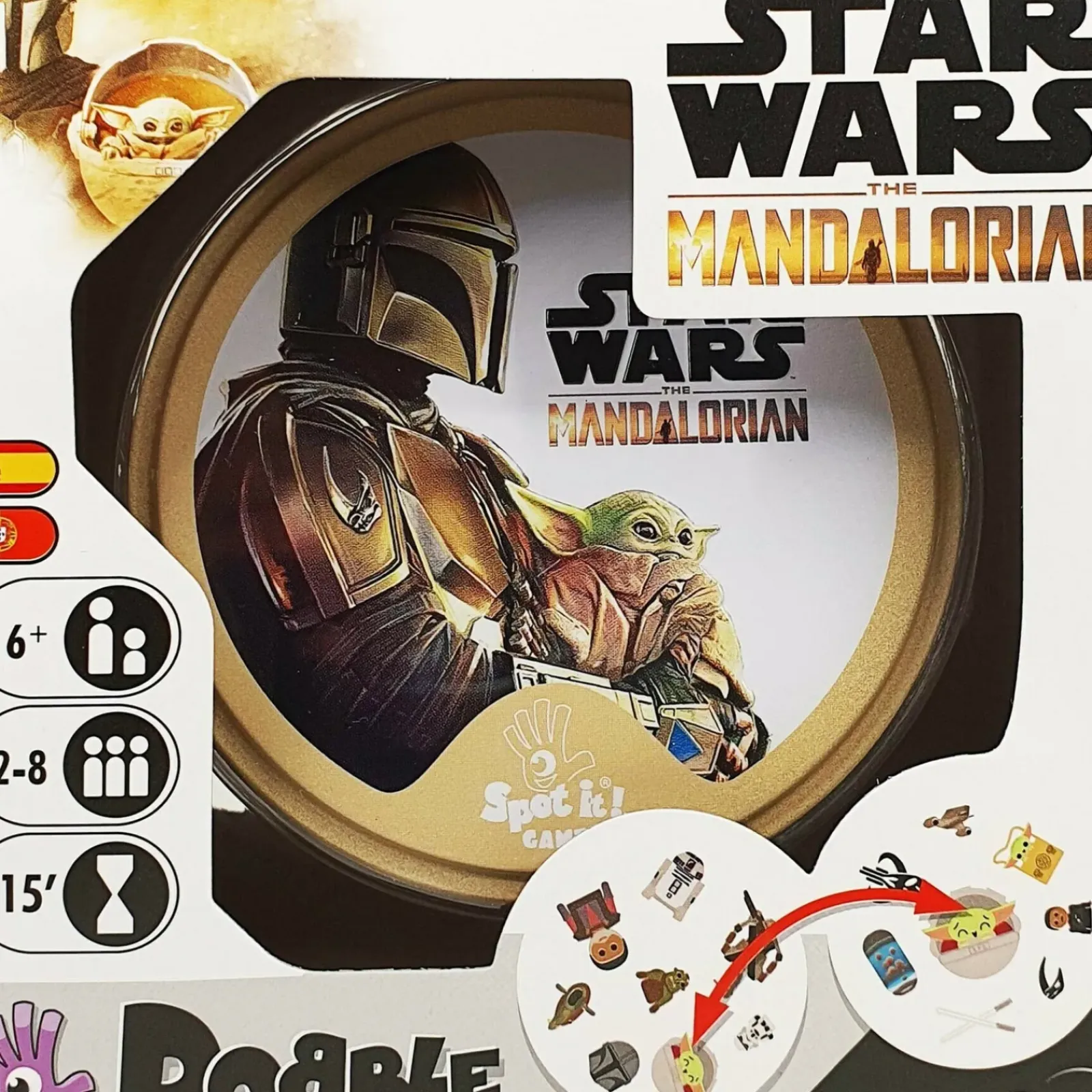 Asmodee Jogos De Família E Amigos > Dobble Star Wars The Mandalorian
