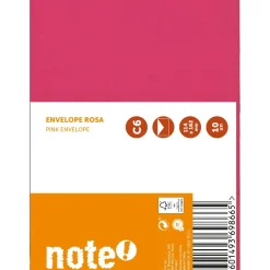 Note! Envelope Silicone C6 114*162Mm Rosa 10 unidades