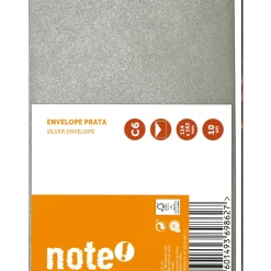 Outlet Note! Envelope Silicone C6 114*162 Prata 10 unidades