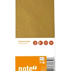 Outlet Note! Envelope Silicone Dl 110*220 Dourado 10 unidades Note