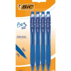 Best Bic Esferógrafica Bu3 Com Grip Azul 4 Unidades