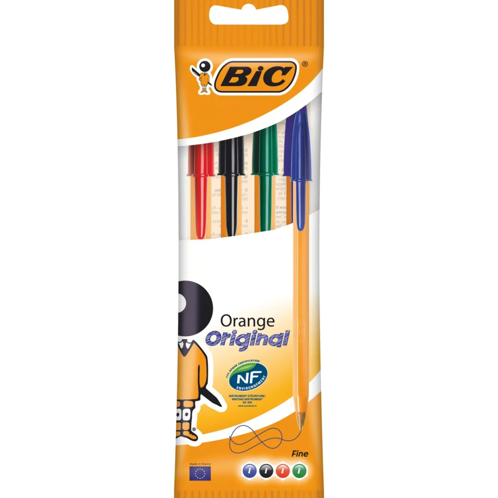 Bic Canetas E Esferográficas|Escrita > Esferografica 4 Unidades Sortido Orange