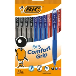 Bic Canetas E Esferográficas|Escrita > Esferográfica Bu3 Com Grip Sortido 10 Unidades