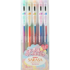 Zebra Canetas E Esferográficas|Escrita > Esferográfica Clip Tinta Gel 0.5 Sarasa Marble 5Un