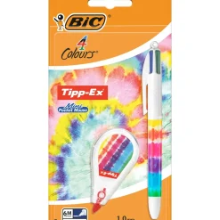 Bic Canetas E Esferográficas|Escrita > Esferográfica 4Cor+Ti-Ex Mini Pocket Tie Dye