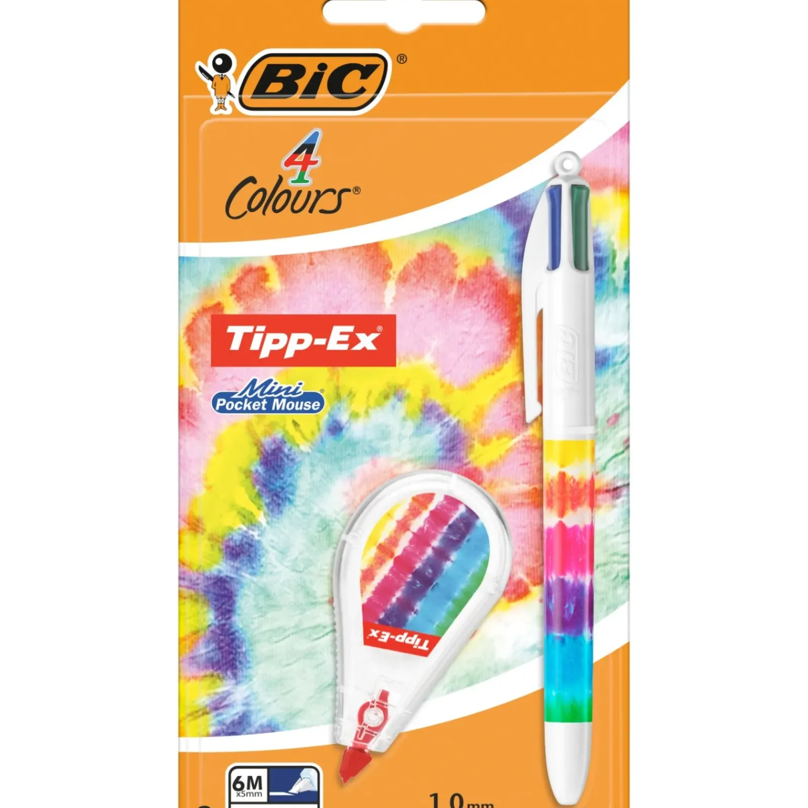Bic Canetas E Esferográficas|Escrita > Esferográfica 4Cor+Ti-Ex Mini Pocket Tie Dye