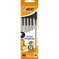 Discount Bic Esferográfica Cristal Medium 5 Unidades Pretas